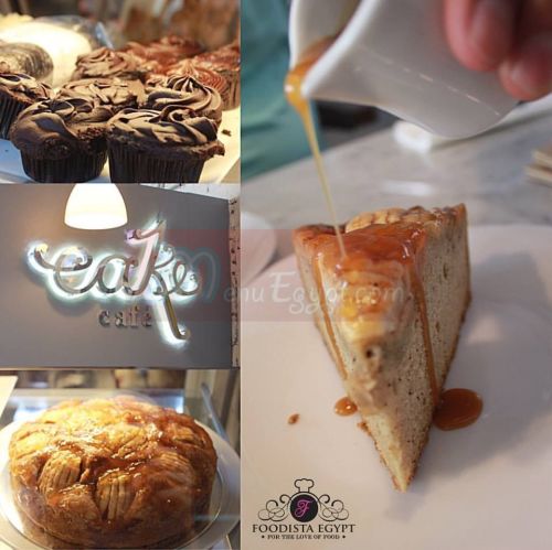 Cake Cafe menu